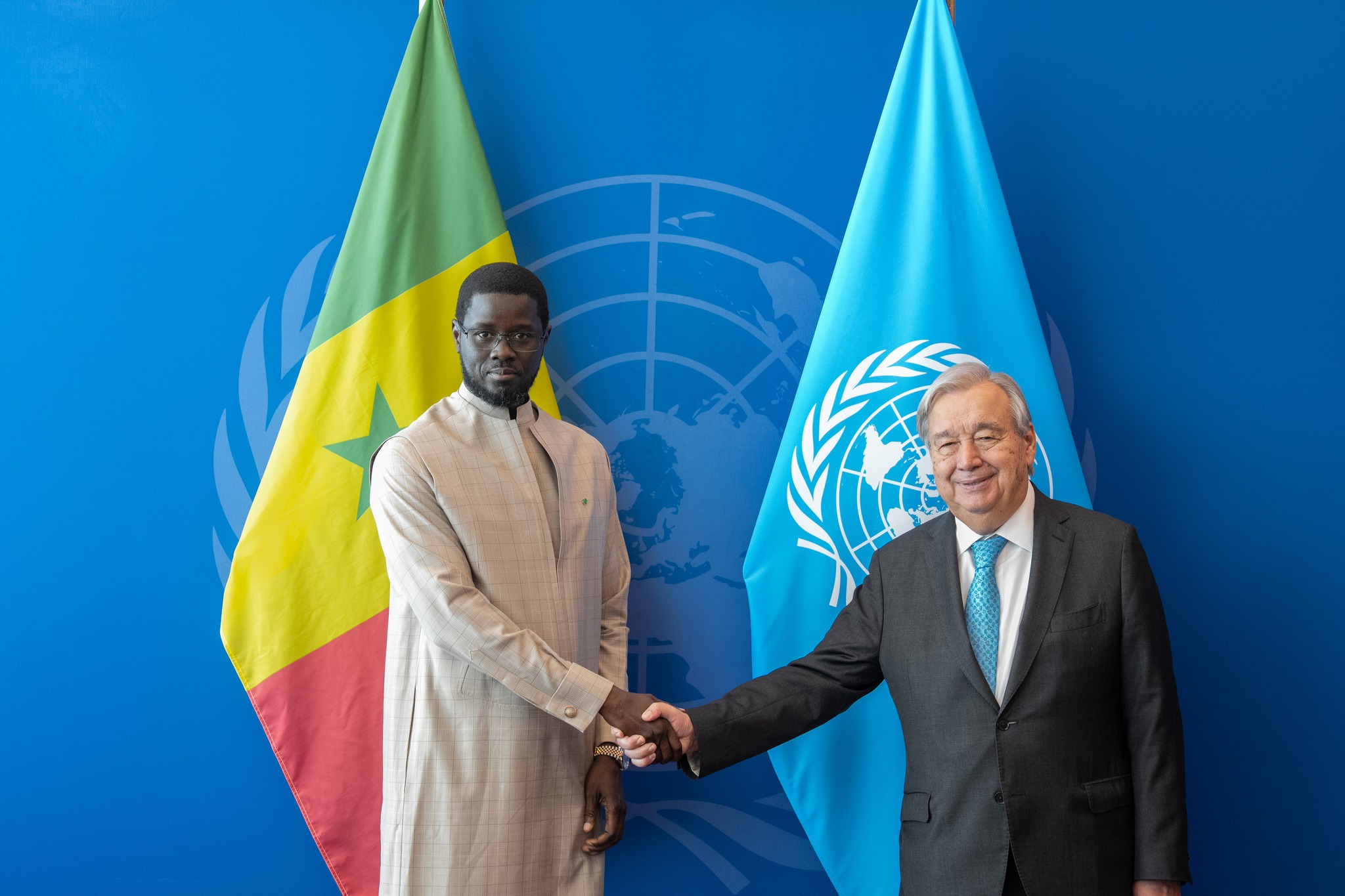  Bassirou Diomaye Faye s’entretient avec Antonio Guterres à New York