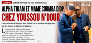 CULTURE : ALPHA THIAM ET MAME COUMBA DIOP ÉCHANGENT AVEC YOUSSOU N’DOUR SUR L’AVENIR DU SECTEUR