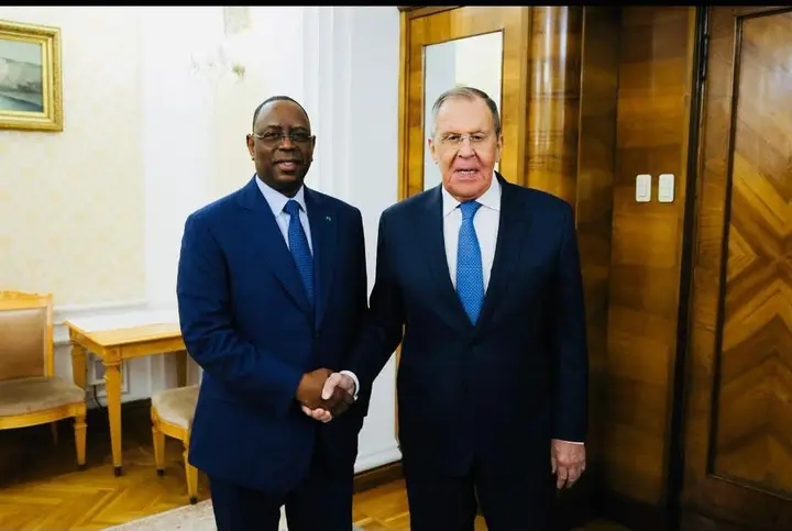 Macky Sall échange avec Sergueï Lavrov dans le cadre de sa candidature au poste de Secrétaire général de l&rsquo;ONU