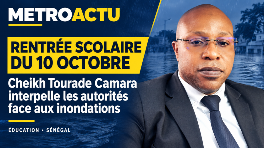 RENTRÉE SCOLAIRE DU 10 OCTOBRE : CHEIKH TOURADE CAMARA INTERPELLE LES AUTORITÉS FACE AUX INONDATIONS