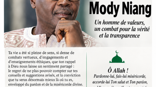 SONKO Notre regretté ami Mody Niang,
