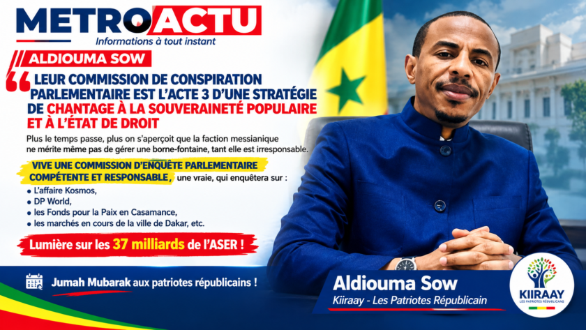 ALDIOUMA SOW DÉNONCE UNE STRATÉGIE DE PRESSION POLITIQUE